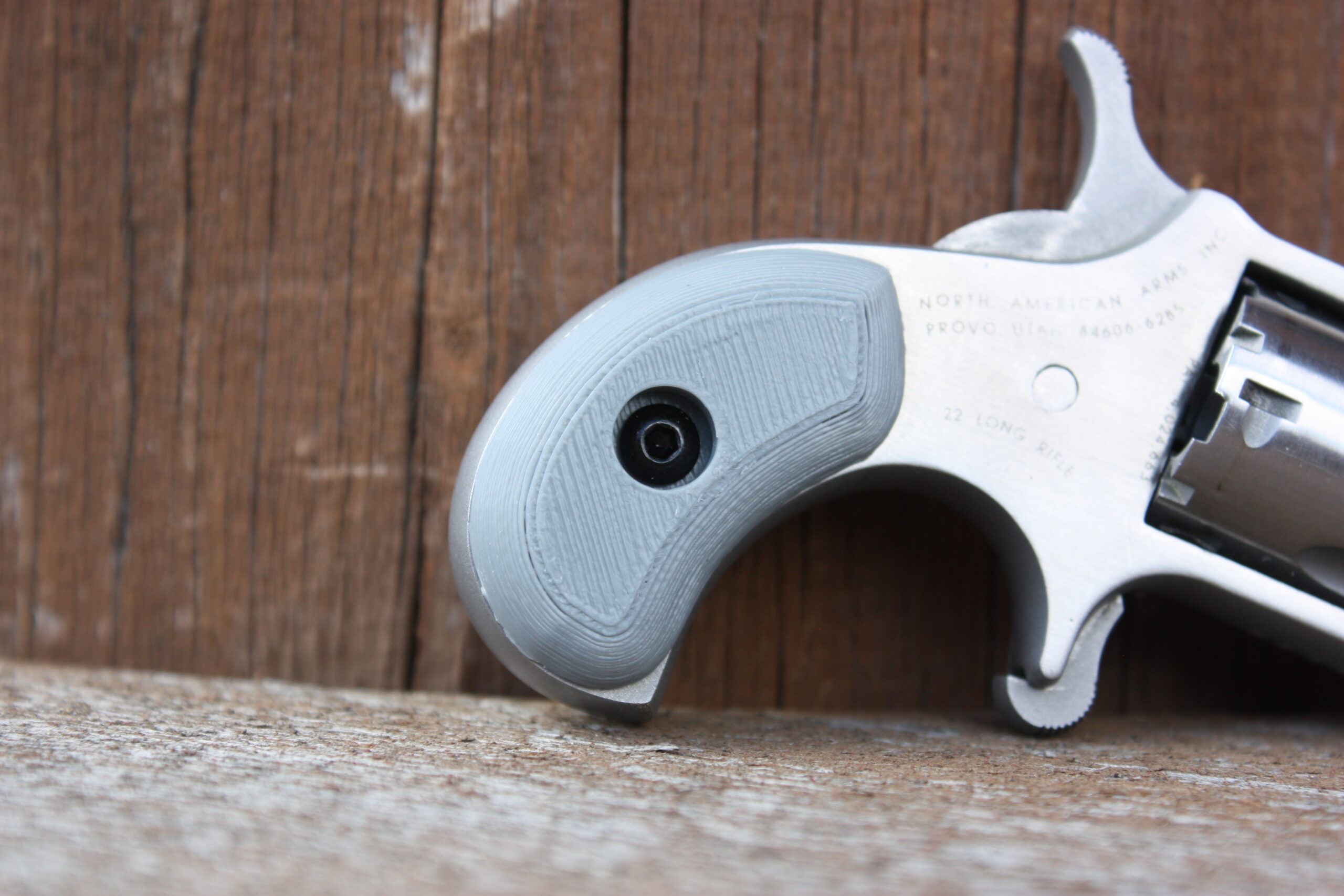 Replacement grips for North American Arms 22 chubby grips USA NAA mini Gray - Image 2
